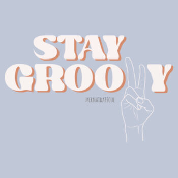 Stay Groovy - Women's Crop Tee Design