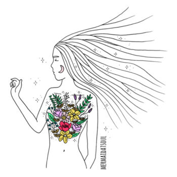 Soul In Bloom - Womens Crop Tee Design